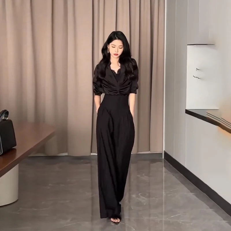 Astrid Ultra High-Waist Wide-Leg Trousers — Tailored Mop Pants