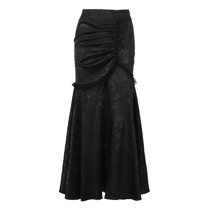Morrigan Skirt — Gothic Lace Mermaid Bodycon High-Waist