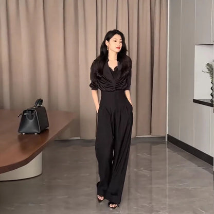 Astrid Ultra High-Waist Wide-Leg Trousers — Tailored Mop Pants