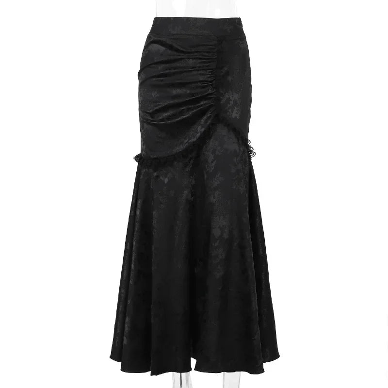 Morrigan Skirt — Gothic Lace Mermaid Bodycon High-Waist
