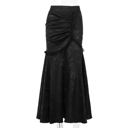 Morrigan Skirt — Gothic Lace Mermaid Bodycon High-Waist